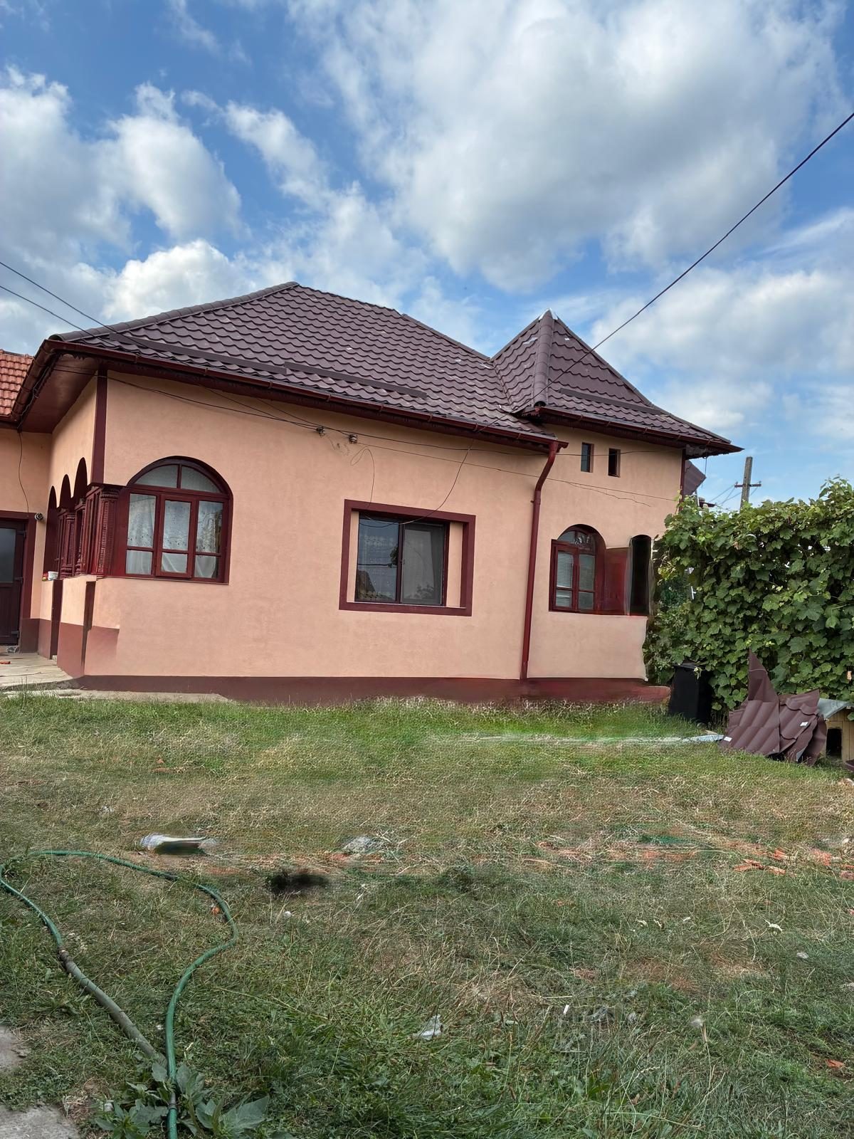 Casă cu acoperiș complet renovat